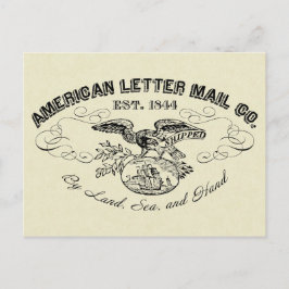 Het Briefkaart van de American Letter Mail Company