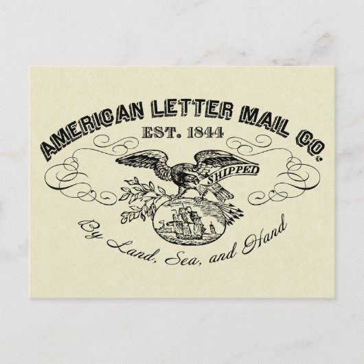 Het Briefkaart van de American Letter Mail Company (Voorkant)