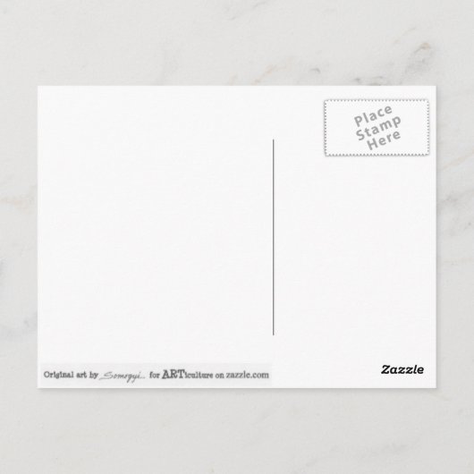 Het briefkaart van de Aziatisch-stijl met het (Achterkant)