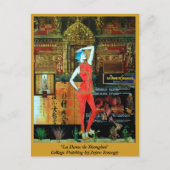 Het briefkaart van de Aziatisch-stijl met het (Voorkant)