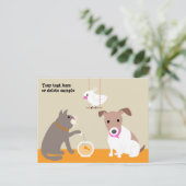 Het Briefkaart van de Babysitter van het huisdier (Staand voorkant)