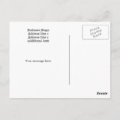 Het Briefkaart van de Babysitter van het huisdier (Achterkant)