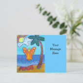 Het Briefkaart van de Beach Angel met het Persoonl (Staand voorkant)