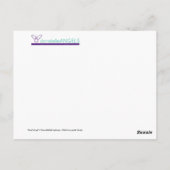 Het Briefkaart van de Beach Angel met het Persoonl (Achterkant)