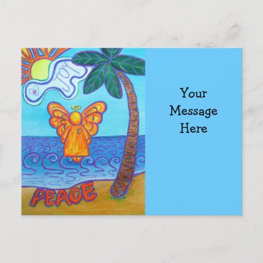 Het Briefkaart van de Beach Angel met het Persoonl (Voorkant)