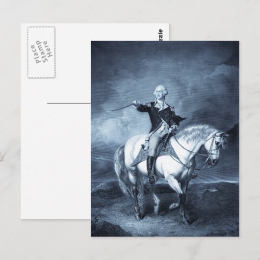 Het briefkaart van de Begroeting van George (Voorkant / Achterkant)