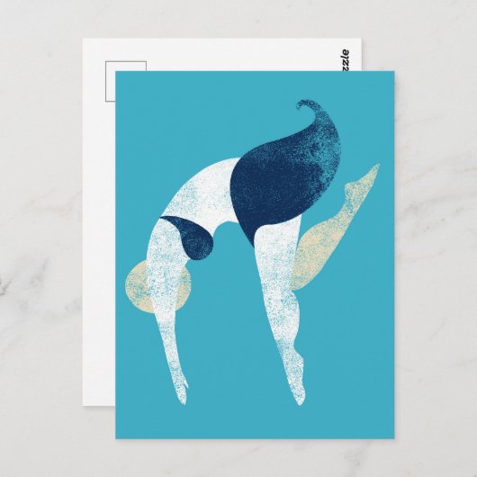 Het  Briefkaart van de Belly Flop (Voorkant / Achterkant)