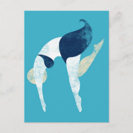 Het  Briefkaart van de Belly Flop