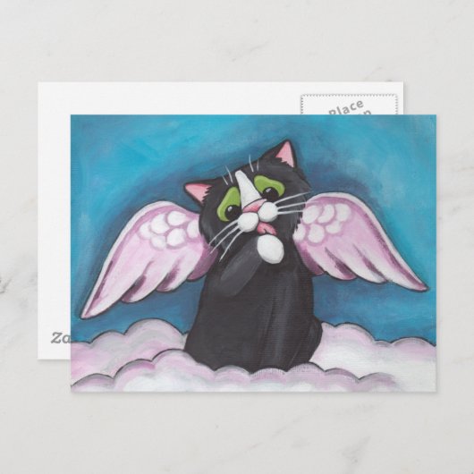 Het Briefkaart van de beschermengel (Voorkant / Achterkant)