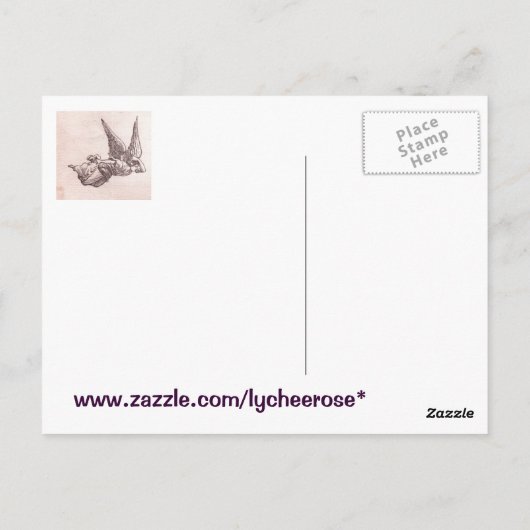 Het briefkaart van de beschermengel (Achterkant)