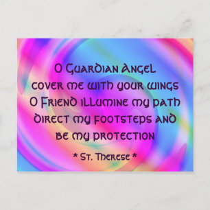 Het briefkaart van de beschermengel