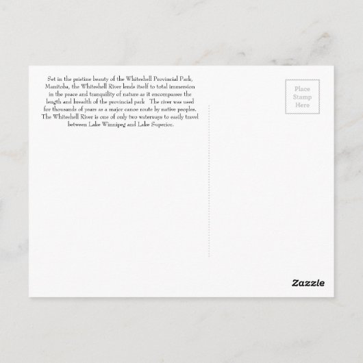 Het Briefkaart van de Bezinning van de Herfst van (Achterkant)