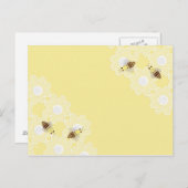 Het Briefkaart van de Bij van de honing (Voorkant / Achterkant)