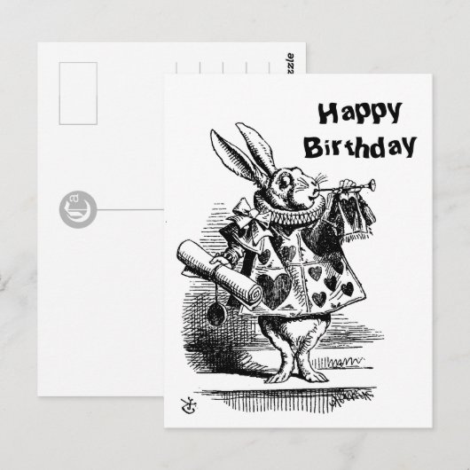 Het Briefkaart van de Birthday CC0240 van het Witt (Voorkant / Achterkant)