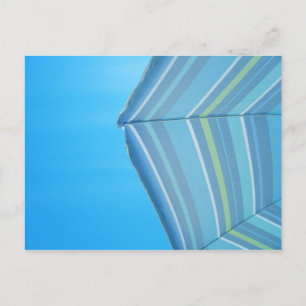 Het Briefkaart van de Blauw van de paraplu