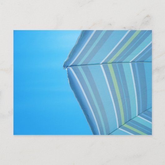 Het Briefkaart van de Blauw van de paraplu (Voorkant)