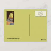 Het briefkaart van de blauwvogel schoonmaken (Achterkant)