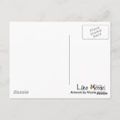 Het Briefkaart van de Boekenwurm (Achterkant)