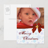 Het Briefkaart van de Boog van Kerstmis van de (Voorkant / Achterkant)