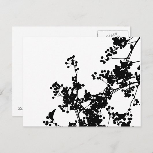 Het Briefkaart van de Boom van de kers (Voorkant / Achterkant)