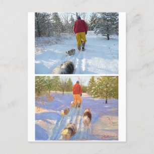 Het Briefkaart van de Bosbouw