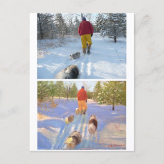 Het Briefkaart van de Bosbouw