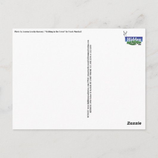 Het Briefkaart van de Bosbouw (Achterkant)