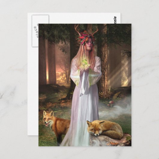 Het Briefkaart van de boswachter (Voorkant / Achterkant)