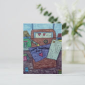 Het briefkaart van de Brief van de Valentijnsdag (Staand voorkant)