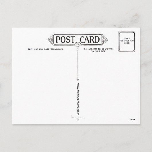 Het Briefkaart van de Briefkaarten van de (Achterkant)