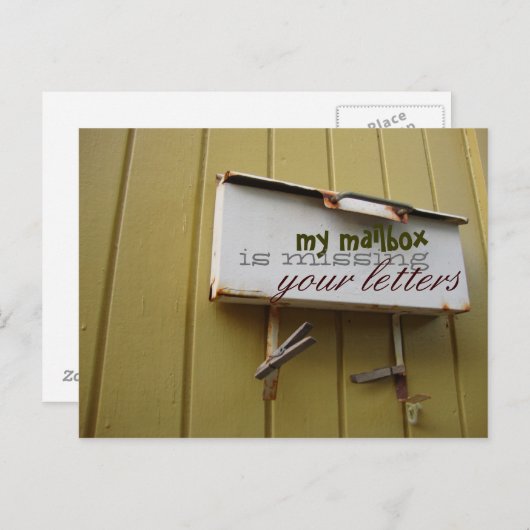 Het Briefkaart van de brievenbus (Voorkant / Achterkant)