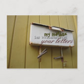 Het Briefkaart van de brievenbus (Voorkant)