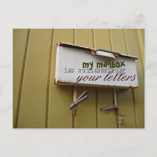 Het Briefkaart van de brievenbus (Voorkant)