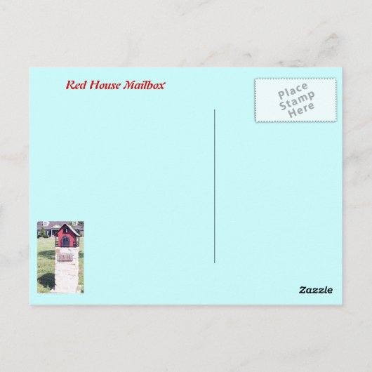 Het Briefkaart van de Brievenbus van het Rode Huis (Achterkant)