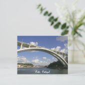 Het briefkaart van de Brug van Porto Arrábida (Staand voorkant)