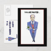 Het Briefkaart van de Butler Murder Mystery Uitnod (Voorkant / Achterkant)