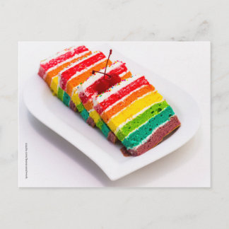 Het Briefkaart van de Cake van de regenboog