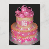 Het Briefkaart van de Cake zestiende van de (Voorkant)