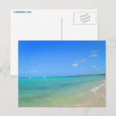 HET BRIEFKAART VAN DE CARAÏBISCHE ZEE #6 (Voorkant / Achterkant)