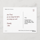 Het Briefkaart van de carrousel (Achterkant)