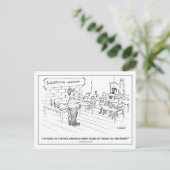 Het Briefkaart van de Cartoon van de Workshop dele (Staand voorkant)