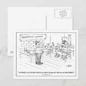 Het Briefkaart van de Cartoon van de Workshop dele (Voorkant / Achterkant)