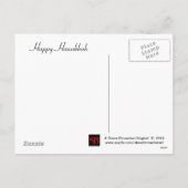 Het Briefkaart van de Chanoeka van de Arduinsteen (Achterkant)