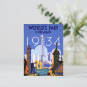 Het  Briefkaart van de Chicago World Fair (Staand voorkant)