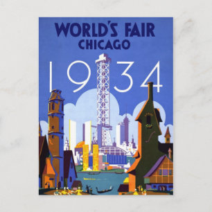 Het  Briefkaart van de Chicago World Fair