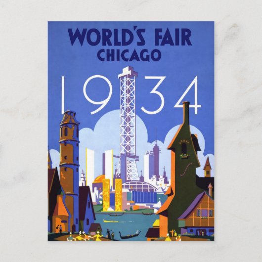 Het  Briefkaart van de Chicago World Fair (Voorkant)