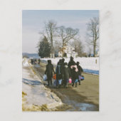 Het Briefkaart van de Dag van de School van Amish (Voorkant)