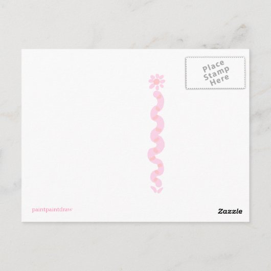 Het briefkaart van de dame (Achterkant)