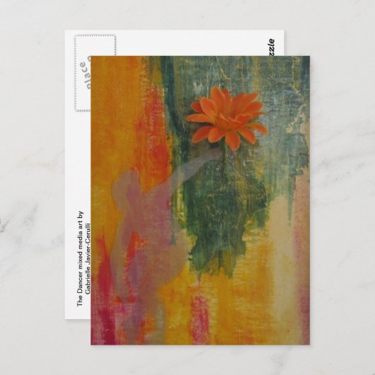 Het Briefkaart van de danser (Voorkant / Achterkant)