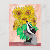 Het briefkaart van de Das van de zonnebloem door (Voorkant)